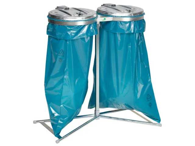 Dubbele Afvalverzamelaar Standhouder 980x850x480mm 120 Liter