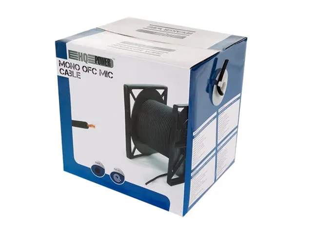 Mono OFC-Microfoonkabel - Zwart - 100m