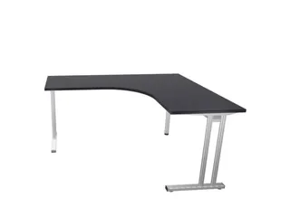 bureau in vrije vorm,HxBxD 740x1600x1400mm,vrije vorm,CC-zwart - 3