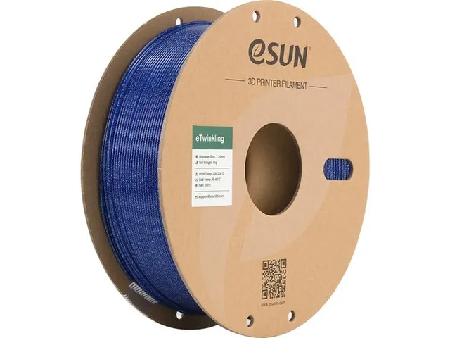 eSUN 3D printer Filament eTwinkling 1,75mm Blauw 1kg