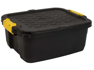 Opbergbox Bankers Box 24 liter met handgrepen robuust zwart - 4