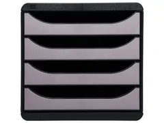 Big-box Classic Ladenblok 4 Laden A4+ Zwart Grijs