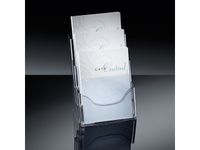 folderhouder Sigel tafelmodel 3xA4 transparant acryl