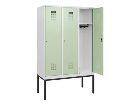schoollocker,HxBxD 1950x1200x500mm,3vak,vak B 400mm,cil.-slot