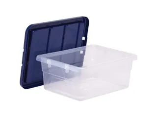 Opbergbox 15 Liter Transparant Blauw - 5