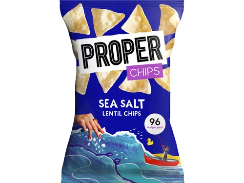 Proper Lentil Chips Sea Salt 20 Gram