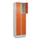 lockerkast,HxBxD 1950x600x500mm,2x3vakken,vak B 300mm,cil.-slot,sokkel