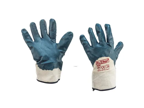 My-T-Gear Glovmech 200 nitril handschoenen, blauw/wit, maat 10, 12 paa