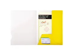 Presentatiemap glanzend karton 250g Chromolux A4 Geel 20 Stuks