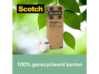 Plakband Scotch Magic 900 19mmx33m onzichtbaar mat 9 rollen - 4