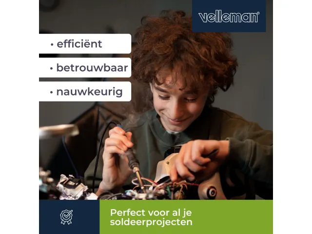 Soldeerstation Met Lcd & Keramisch Verwarmingselement 48W 150 - 450°C