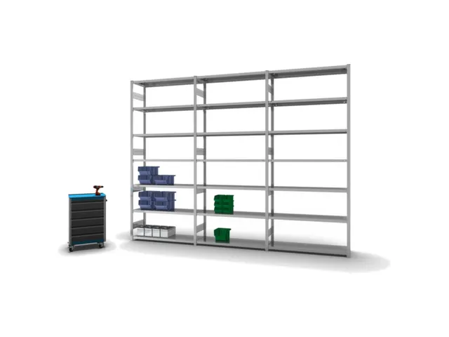rayonnage modulaire,rayonnage départ,HxlxP 3000x1360x435mm