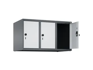 opzetkast,v. locker,3vak.,vak B 300mm,HxBxD 500x900x500mm,draaigrendel - 1