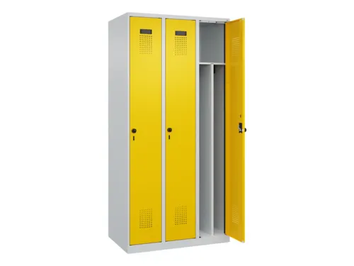 locker voor scheiding van kleding,HxBxD 1850x900x500mm,3vak