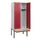 locker met bank,HxBxD 1950x800x815mm,2vak,vak B 400mm,cilinderslot