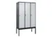 locker voor scheiding van kleding,HxBxD 2120x1200x500mm,3vak