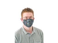 Masque barrière lavable tissu Homme Premium Camouflage Army Blue 5pcs