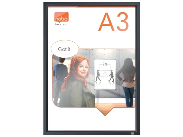 Porte-affiche clipsable Nobo Impression Pro A3 noir