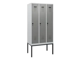 schoollocker,HxBxD 1950x900x500mm,3vak,vak B 300mm,draaigrendel - 2