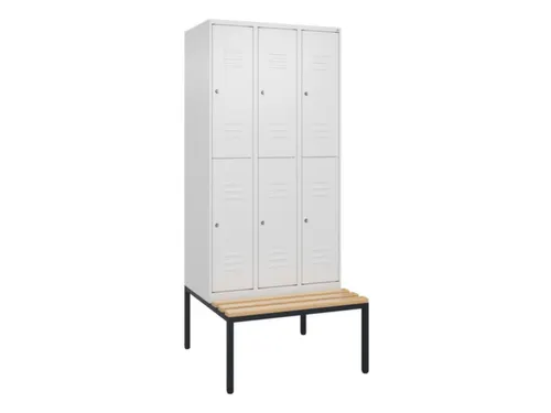 Dubbeldekse dekenkist,HxBxD 2120x900x815mm,3x2vak.,vak B 300mm