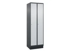 locker,HxBxD 1950x600x500mm,2vak,vak B 300mm,cil.-slot,sokkel