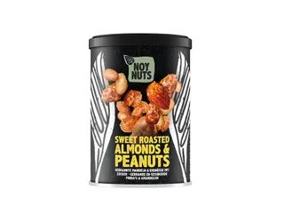 Pinda's NoyNuts gesuikerd en gebrand met amandelen blik 135 gram - 3