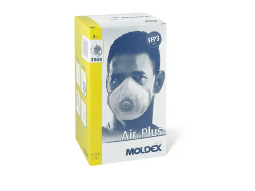 Moldex stofmasker Air Plus FFP3 NR Ventex Klima-ventiel 5 Stuks