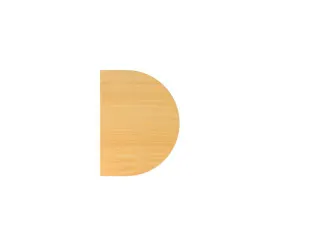aanbouwtafel,i.h.v.,HxBxD 680-850x600x800mm,blad beuken,halfrond - 1
