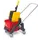 Dweilwagen,Emmer 1X17L Rood,Frame Kunststof,4Zwenkwielen