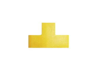 OUTLET Vloermarkeringssticker in T-Vorm Geel 100x150mm - 1