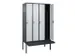 locker voor scheiding van kleding,HxBxD 2120x1200x815mm,4vak