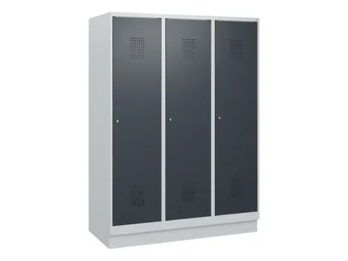schoollocker,HxBxD 1630x1200x500mm,3vak,vak B 400mm,cil.-slot,sokkel