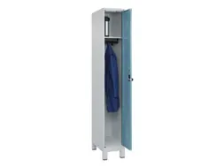 locker,HxBxD 1950x300x500mm,1vak,vak B 300mm,draaigrendel,voeten