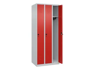 locker,HxBxD 1850x750x500mm,3vak,vak B 250mm,draaigrendel - 2