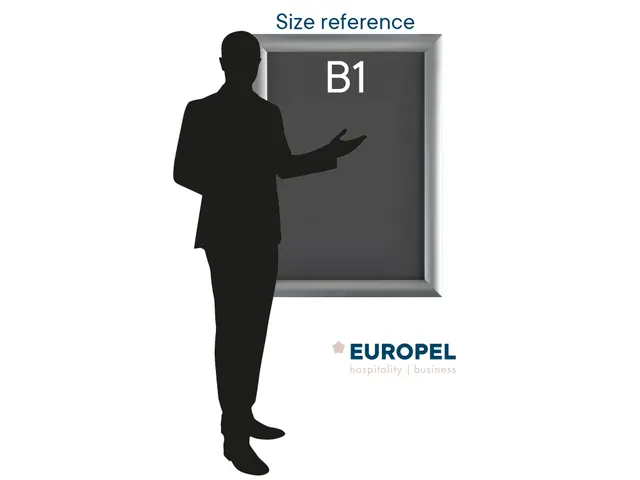 Europel Kliklijst Premium B1 70x100cm 25mm Zilver