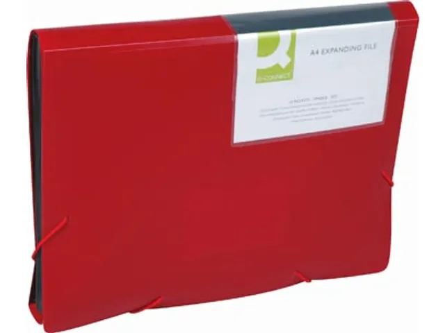 Voorordner A4 PP 13 Vaks Elastieksluiting Rood