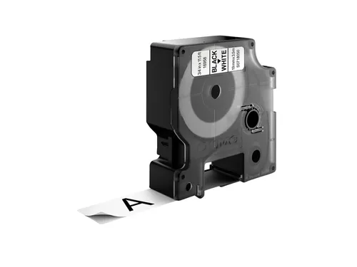 Labeltape Dymo 16954 D1 S718050 19mmx3.5m nylon zwart op wit