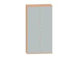 Kantoorkast 1920x1000x430mm Decor Romp Beuken Decor Front Lichtgrijs