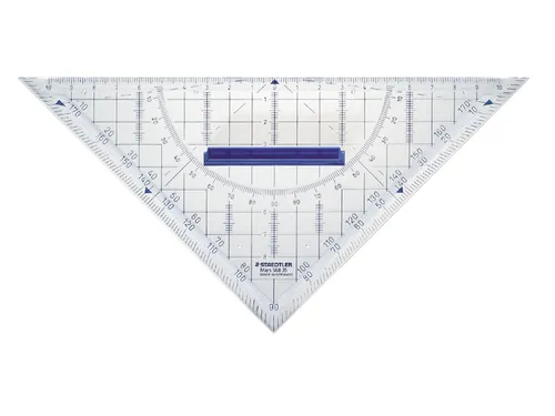 Geodriehoek Staedtler Mars 568 22cm Transparant