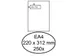 Envelop Hermes Venster Ea4 venster links 40x110mm zelfklevend 120gr