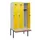 locker met bank,HxBxD 1950x900x815mm,3vak,vak B 300mm,draaigrendel