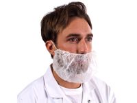 Baardmasker Beard mask, nonwoven Wit