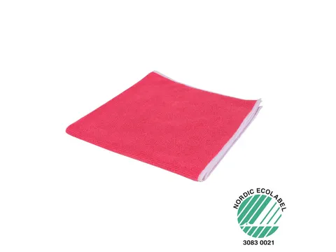 Wecoline Microvezeldoek gebreid 40x40cm Rood/Wit pak 10 stuks