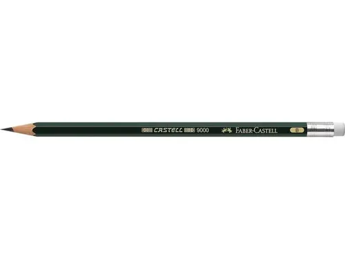 Faber Castell 9000 Potlood B Met Gom