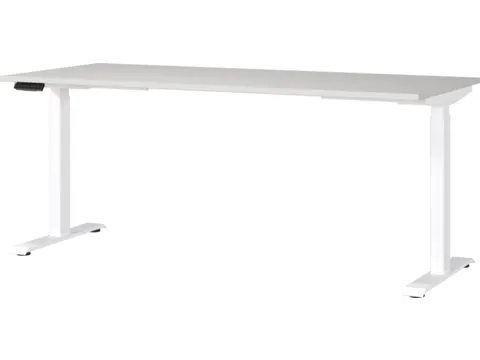 Elektrisch ihv bureau,HxBxD 720-1200x1800x800mm,blad lichtgrijs