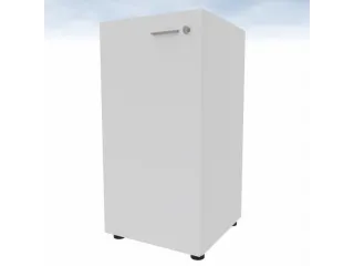 kantoorkast,HxBxD 860x430x450mm,1xhouten vloer,2ordnerhoogte,romp wit - 3