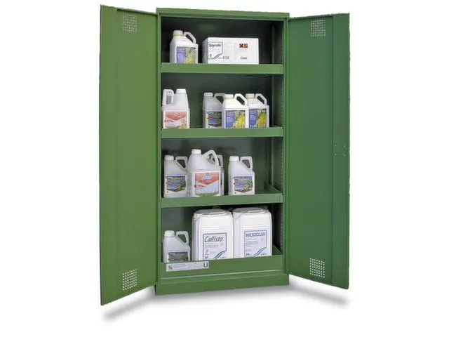 Milieukast 1950x950x500mm 3 Opvanglegborden Bodemopvangbak groen