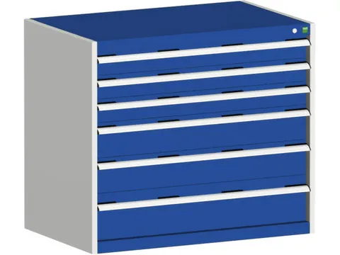 ladekast HxBxD 900x1050x750mm 6laden RAL7035