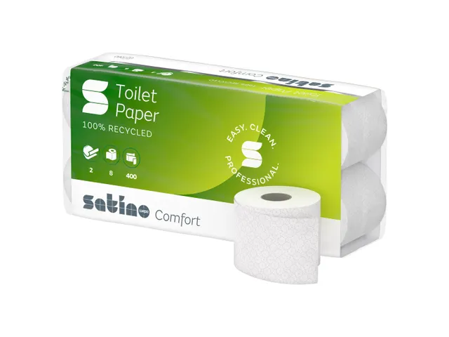 Toiletpapier Satino Comfort MT1 2-laags 400vel wit 027060