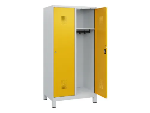 schoollocker,HxBxD 1630x800x500mm,2vak,vak B 400mm,cil.-slot,voeten